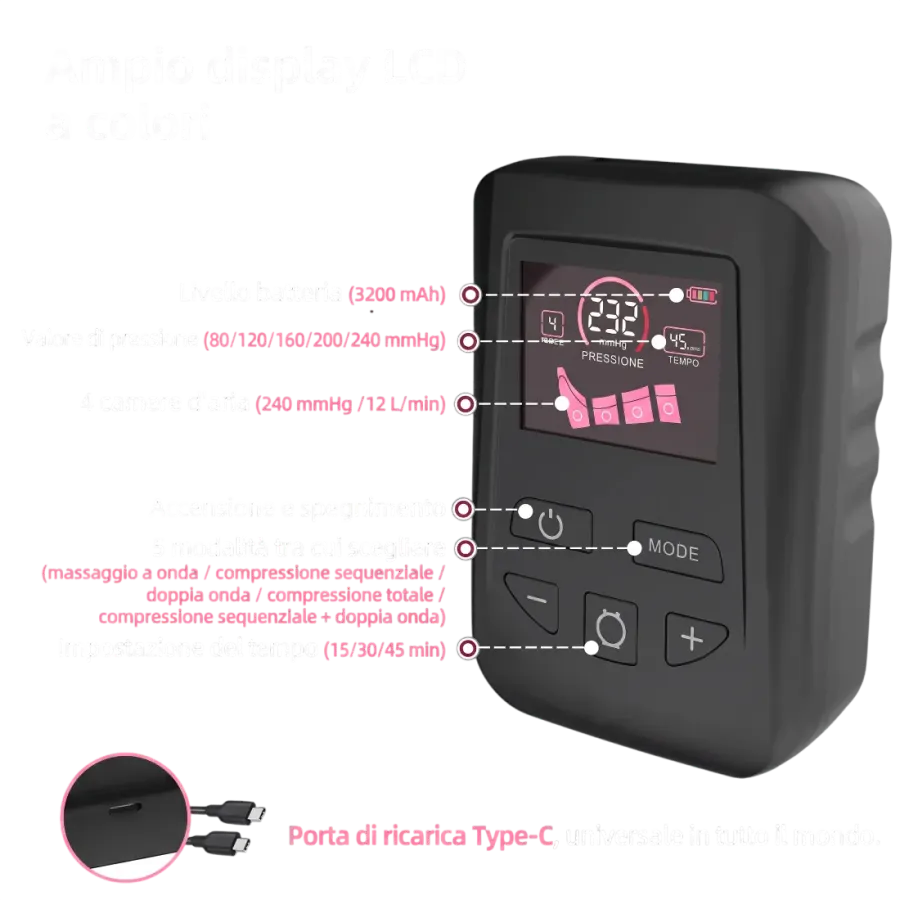 Display LCD a colori del telecomando